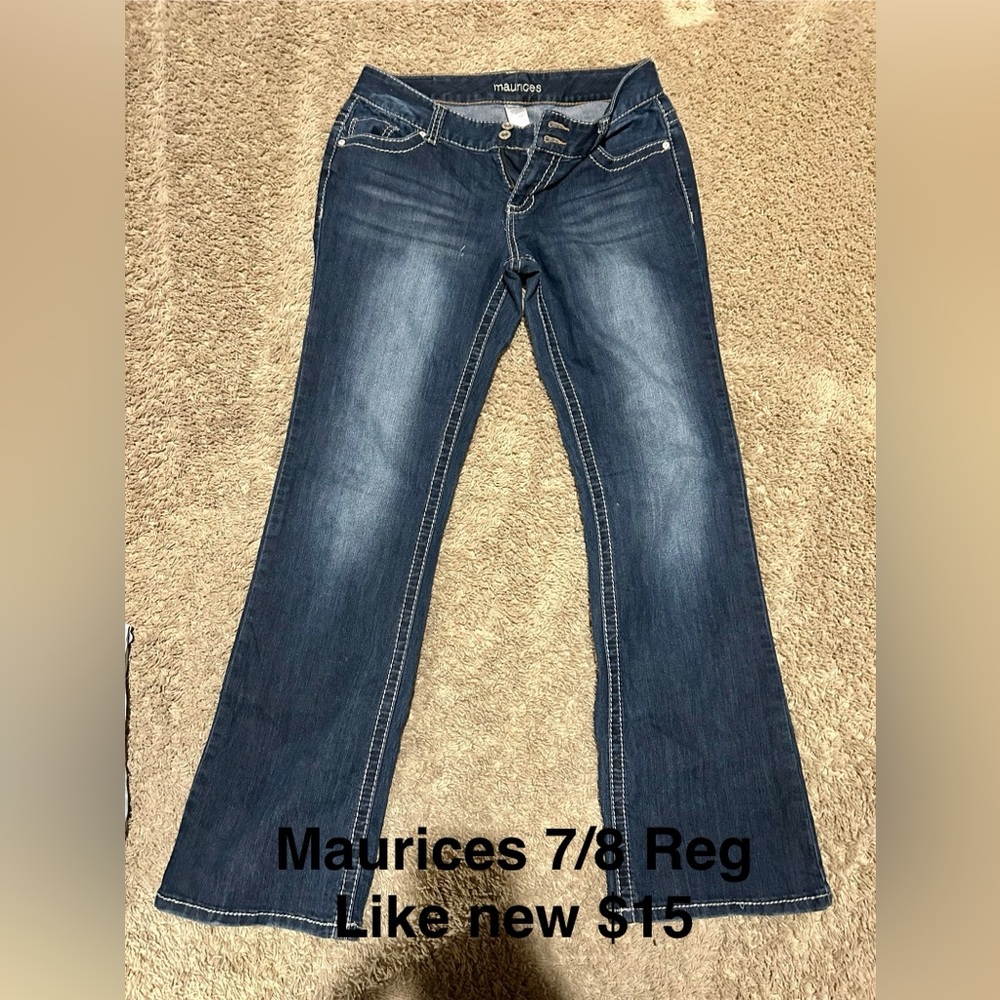 Maurices Dark Blue Boot Cut Jeans
